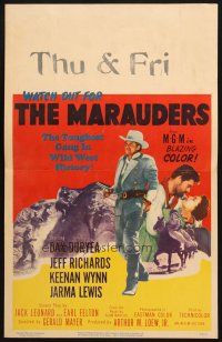 2b825 MARAUDERS WC '55 Dan Duryea and the toughest gang in Wild West history!