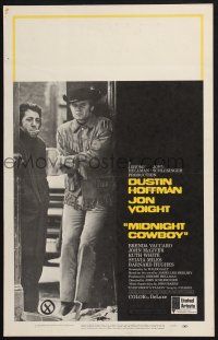 2b828 MIDNIGHT COWBOY WC '69 Dustin Hoffman, Jon Voight, John Schlesinger classic!