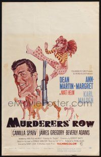 2b838 MURDERERS' ROW WC '66 art of spy Dean Martin as Matt Helm & sexy Ann-Margret by McGinnis!