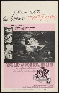 2b844 NIGHT OF THE IGUANA WC '64 Richard Burton, Ava Gardner, Sue Lyon, Deborah Kerr, John Huston