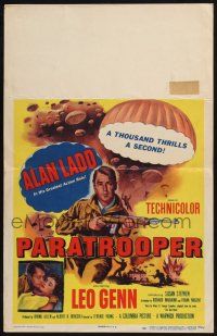 2b858 PARATROOPER WC '53 Alan Ladd, English Red Beret, a thousand thrills a second!