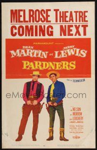 2b859 PARDNERS WC '56 great full-length image of cowboys Jerry Lewis & Dean Martin!