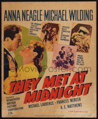 2b866 PICCADILLY INCIDENT WC '48 art of Anna Neagle & Michael Wilding, They Met at Midnight!