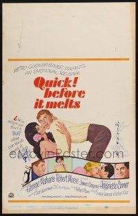 2b876 QUICK, BEFORE IT MELTS WC '65 art of sexy Anjanette Comer kissing Robert Morse!