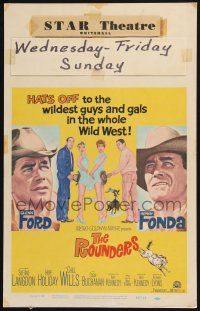 2b890 ROUNDERS WC '65 Glenn Ford, Henry Fonda, sexy Sue Ane Langdon & Hope Holiday!