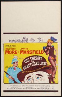 2b906 SHERIFF OF FRACTURED JAW WC '59 sexy burlesque Jayne Mansfield, sheriff Kenneth More!