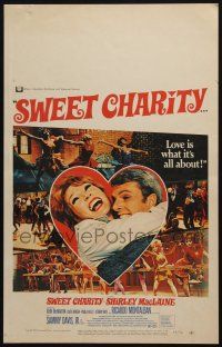 2b932 SWEET CHARITY WC '69 Bob Fosse musical, Shirley MacLaine, it's all about love!