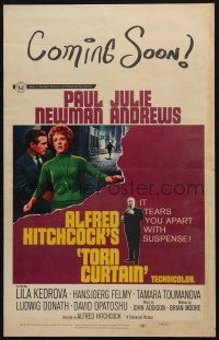 2b952 TORN CURTAIN WC '66 Paul Newman, Julie Andrews, Alfred Hitchcock tears you apart w/suspense!