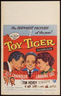 2b954 TOY TIGER WC '56 Jeff Chandler, Laraine Day, Tim Hovey has the world by the heart!