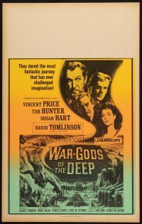 2b977 WAR-GODS OF THE DEEP Benton WC '65 Vincent Price, Jacques Tourneur underwater sci-fi!