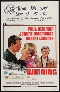 2b985 WINNING WC '69 Paul Newman, Joanne Woodward, Indy car racing art by Howard Terpning!