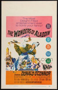 2b992 WONDERS OF ALADDIN WC '61 Mario Bava's Le Meraviglie di Aladino, art of Donald O'Connor!