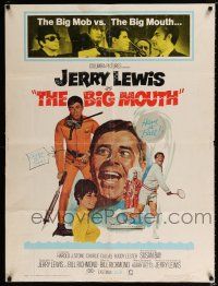 2c277 BIG MOUTH 30x40 '67 Jerry Lewis is the Chicken of the Sea, hilarious D.K. spy spoof artwork!