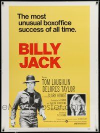 2c278 BILLY JACK 30x40 R73 Tom Laughlin, Delores Taylor, most unusual boxoffice success ever!