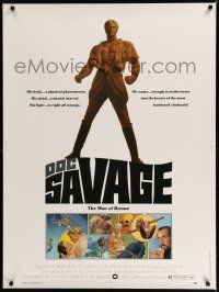 2c291 DOC SAVAGE 30x40 '75 Ron Ely is The Man of Bronze, written by George Pal!
