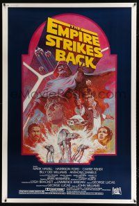 2c403 EMPIRE STRIKES BACK 40x60 R82 George Lucas sci-fi classic, cool artwork by Tom Jung!
