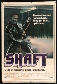 2c440 SHAFT 40x60 '71 classic image of Richard Roundtree, Shaft's his name, Shaft's his game!