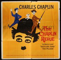 2c039 CHAPLIN REVUE 6sh '60 Charlie comedy compilation, great artwork by Leo Kouper!