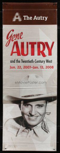 2c121 GENE AUTRY & THE TWENTIETH-CENTURY WEST 2-sided vinyl banner '07 cool image with Champion!