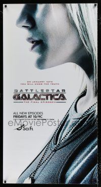 2c227 BATTLESTAR GALACTICA set of 2 phone booth tv posters '04 Mary McDonnell, Katee Sackhoff!