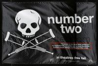 2c235 JACKASS NUMBER TWO cloth banner '06 Johnny Knoxville, Bam Margera, cool logo!