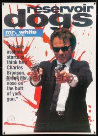 2c209 RESERVOIR DOGS English commercial poster '92 Quentin Tarantino, Harvey Keitel as Mr. White!