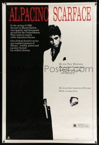 2c210 SCARFACE commercial poster '90s Al Pacino as Tony Montana, Michelle Pfeiffer!