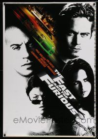 2c240 FAST & THE FURIOUS DS printer's test 1sh '01 Vin Diesel, Paul Walker, Jordana Brewster!