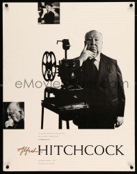 2c077 TRIBUTE TO ALFRED HITCHCOCK 22x28 art exhibition '84 classic images of director!