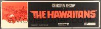 2c187 HAWAIIANS paper banner '70 Charlton Heston, from James A. Michener's epic novel!