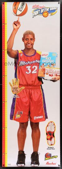 2c203 KELLOGG'S PART OF THE GAME 27x76 advertising poster '00s image of WNBA's Bridget Pettis!