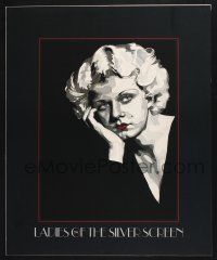 2c083 LADIES OF THE SILVER SCREEN special 23x38 '80 wonderful Haig artwork of Jean Harlow!