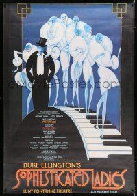 2c178 SOPHISTICATED LADIES stage poster '81 based on the music of Duke Ellington, cool TW art!