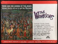 2c183 WARRIORS subway poster '79 Walter Hill, Jarvis artwork of the armies of the night!