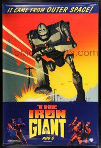 2c126 IRON GIANT vinyl banner '99 animated modern classic, cool cartoon robot image!