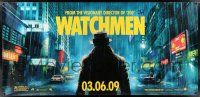 2c143 WATCHMEN DS vinyl banner '09 Zack Snyder, from the graphic novel by Dave Gibbons!