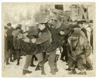 2d159 BARE KNUCKLES deluxe 8x10 still '21 William Russell being ganged up on by tough men!