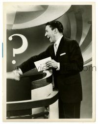 2d182 BIG SURPRISE TV 7x9.25 still '56 Mike Wallace hosting a game show long before 60 Minutes!