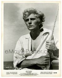 2d185 BILLY BUDD 8x10.25 still '62 great close up of young seaman Terence Stamp on ship at sea!
