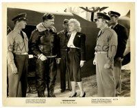 2d195 BOMBARDIER 8x10.25 still '43 Anne Shirley, Eddie Albert & others standing by plane!