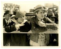 2d210 BROADWAY BILL 8x10 still '34 Frank Capra, Warner Baxter & Myrna Loy at horse races!!