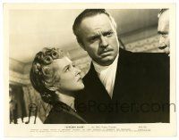 2d256 CITIZEN KANE 8x10.25 still '41 c/u of Orson Welles & Dorothy Comingore with Ray Collins!