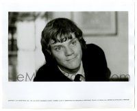 2d264 CLOCKWORK ORANGE deluxe 8x10 still '72 c/u of Malcolm McDowell smiling in suit & tie!