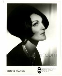 2d270 CONNIE FRANCIS 8x10.25 music publicity still '70s great headshot of the pretty singer!