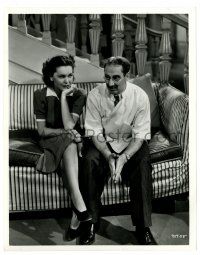 2d283 DAY AT THE RACES 8x10.25 still '37 sexy Maureen O'Sullivan w/Groucho Marx as Dr. Hackenbush!