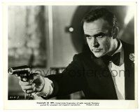 2d300 DIAMONDS ARE FOREVER 8.25x10.25 still '71 c/u of Sean Connery as James Bond pointing gun!