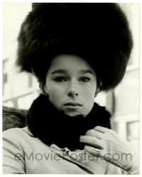 2d311 DOCTOR ZHIVAGO 8x10 still '65 David Lean classic, c/u of Geraldine Chaplin wearing fur hat!