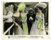 2d330 EDDIE CANTOR STORY color 8.25x10 still '53 Keefe Brasselle in blackface with girls backstage!