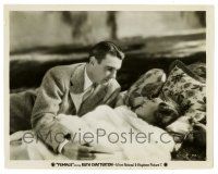 2d359 FEMALE 8x10.25 still '33 George Brent comforts Ruth Chatterton laying under fur!