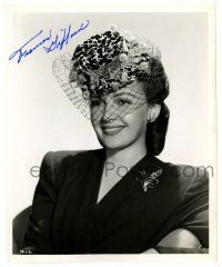 2d005 FRANCES GIFFORD signed 8.25x10 still '49 smiling c/u wearing veil by Clarence Sinclair Bull!